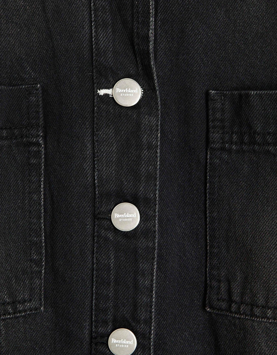 Denim Boilersuit - Black