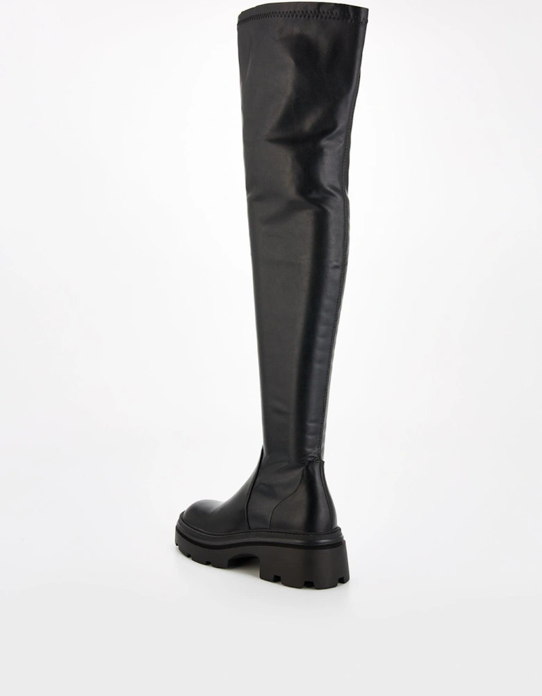 Addisey Knee High Boots - Black