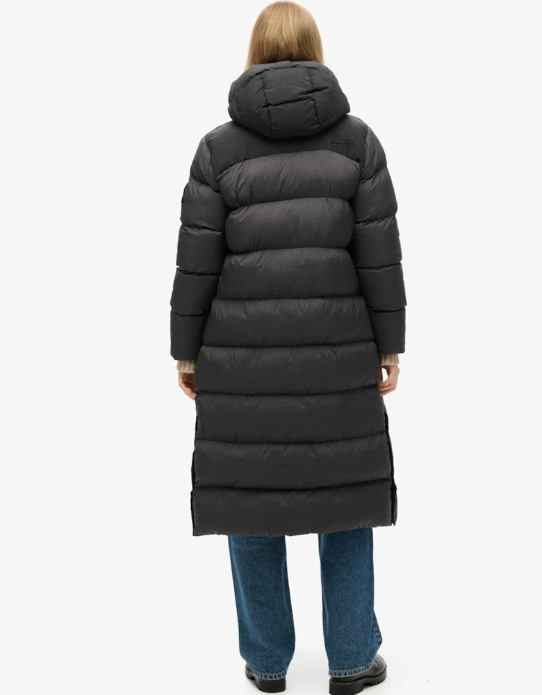 Longline Padded Jacket - Black