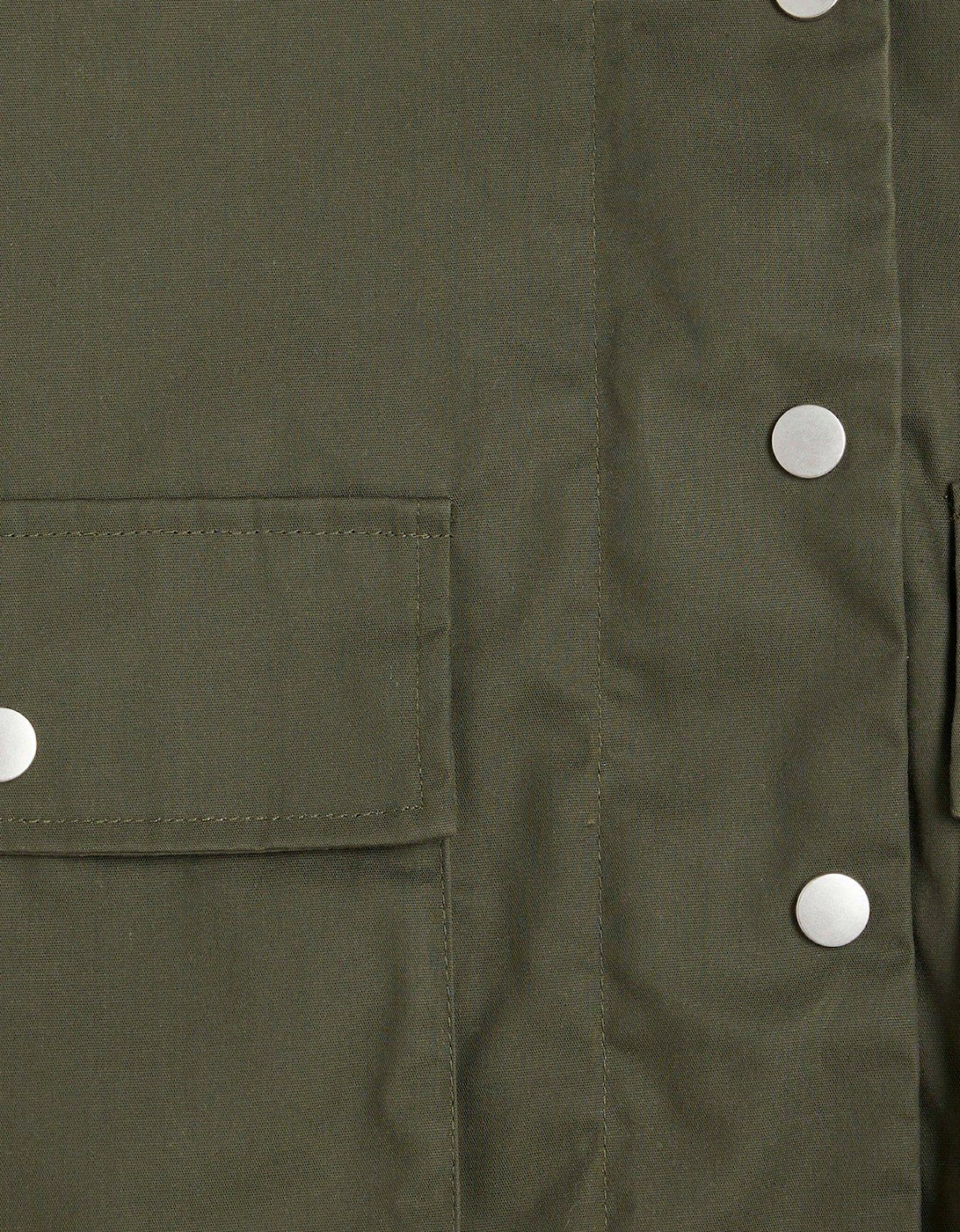 Waxed Collar Jacket - Dark Khaki