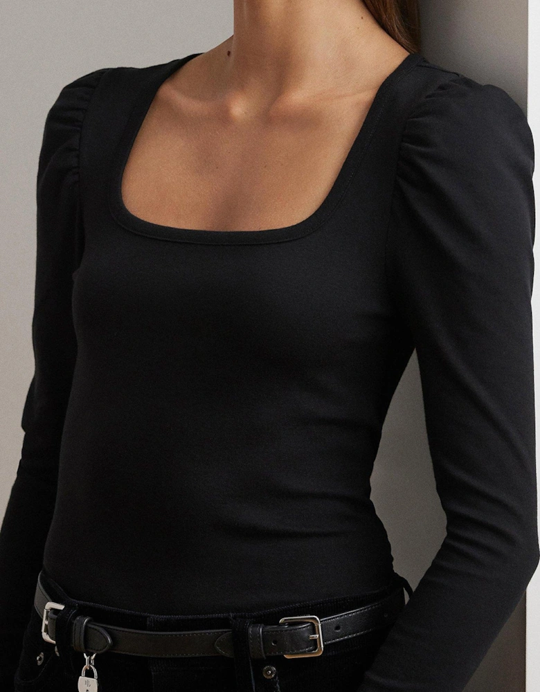 Aminata Long Sleeve Top - Black