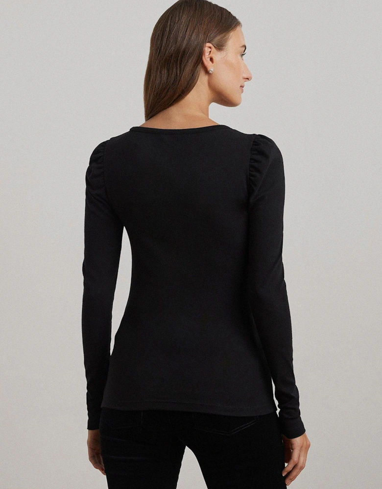 Aminata Long Sleeve Top - Black