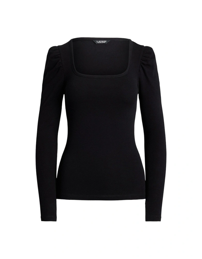 Aminata Long Sleeve Top - Black