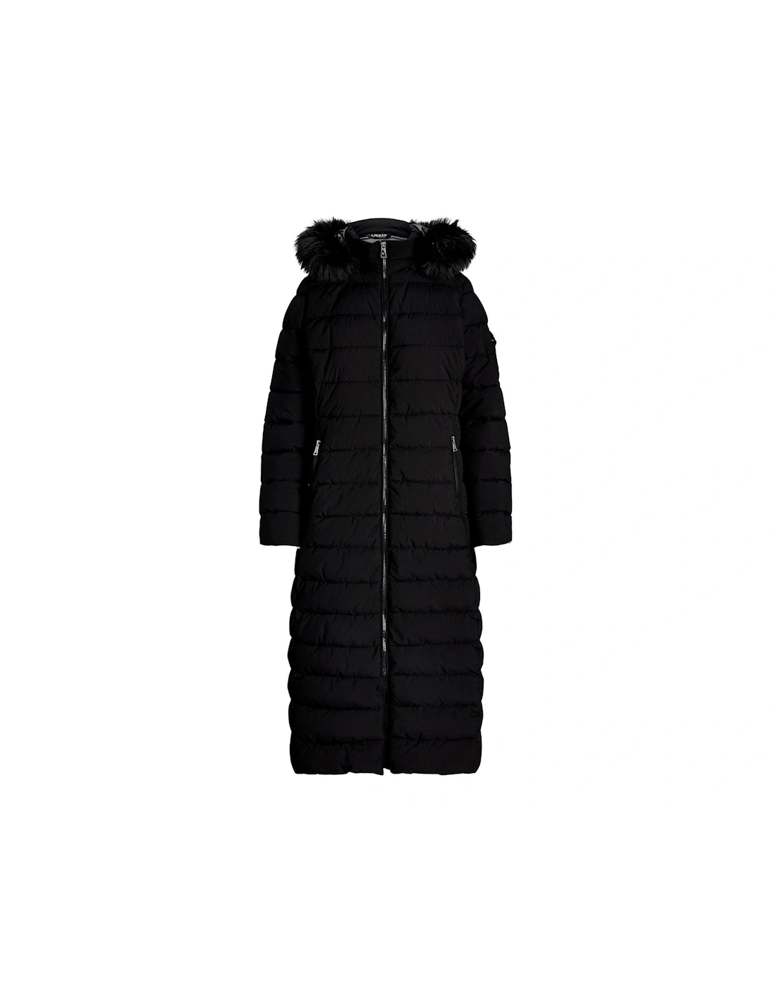 Longline Padded Coat - Black