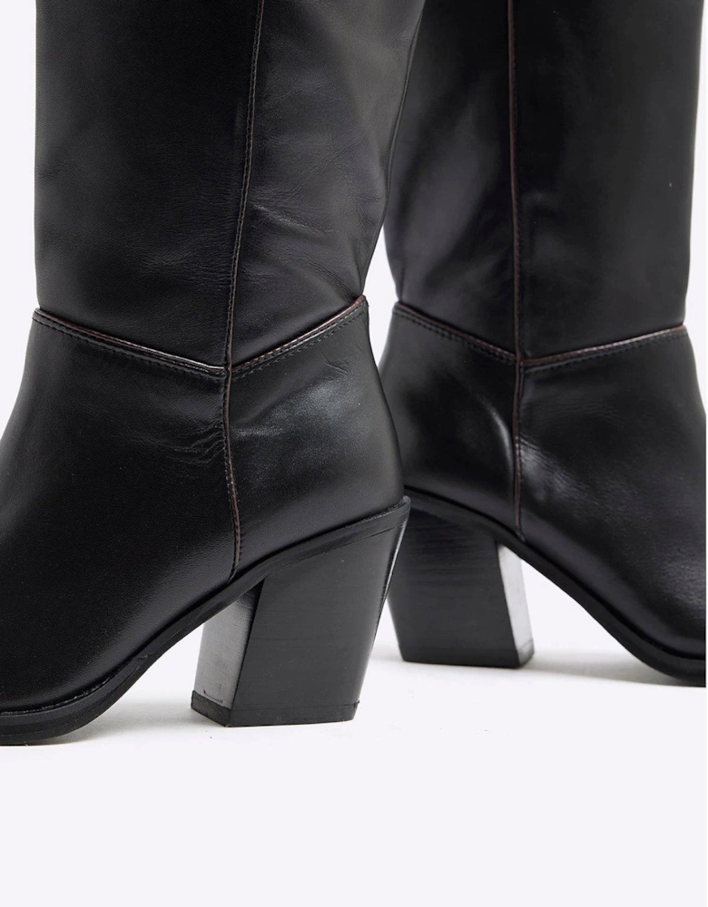 High Leg Boots - Black