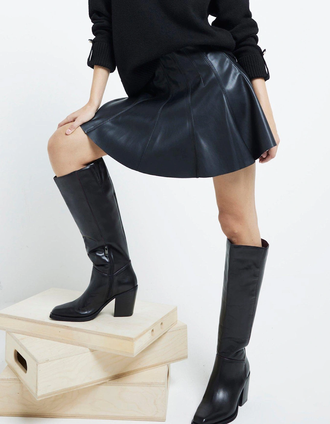 High Leg Boots - Black