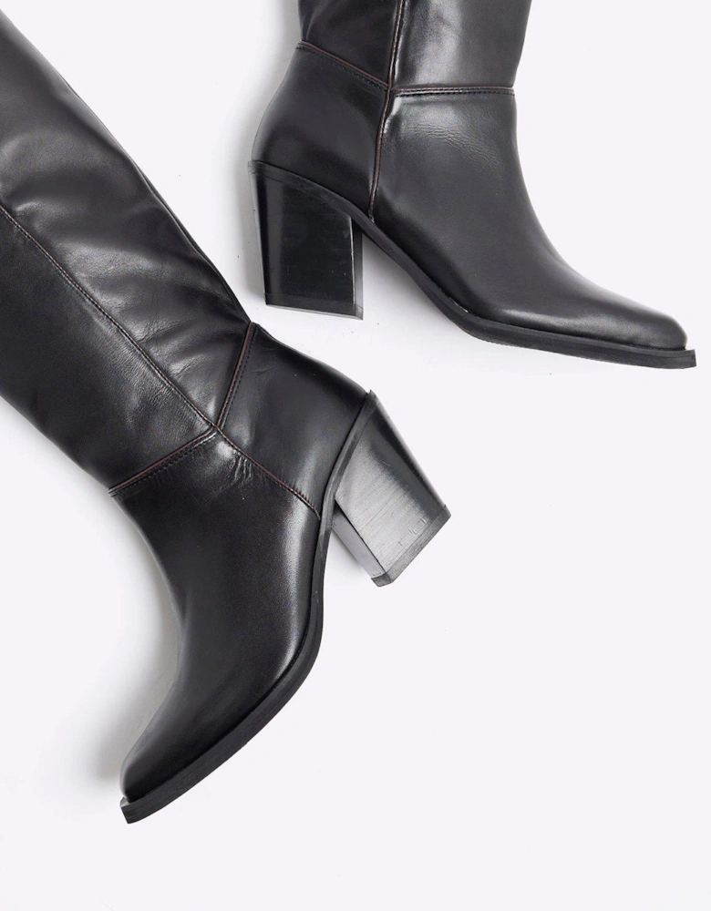 High Leg Boots - Black