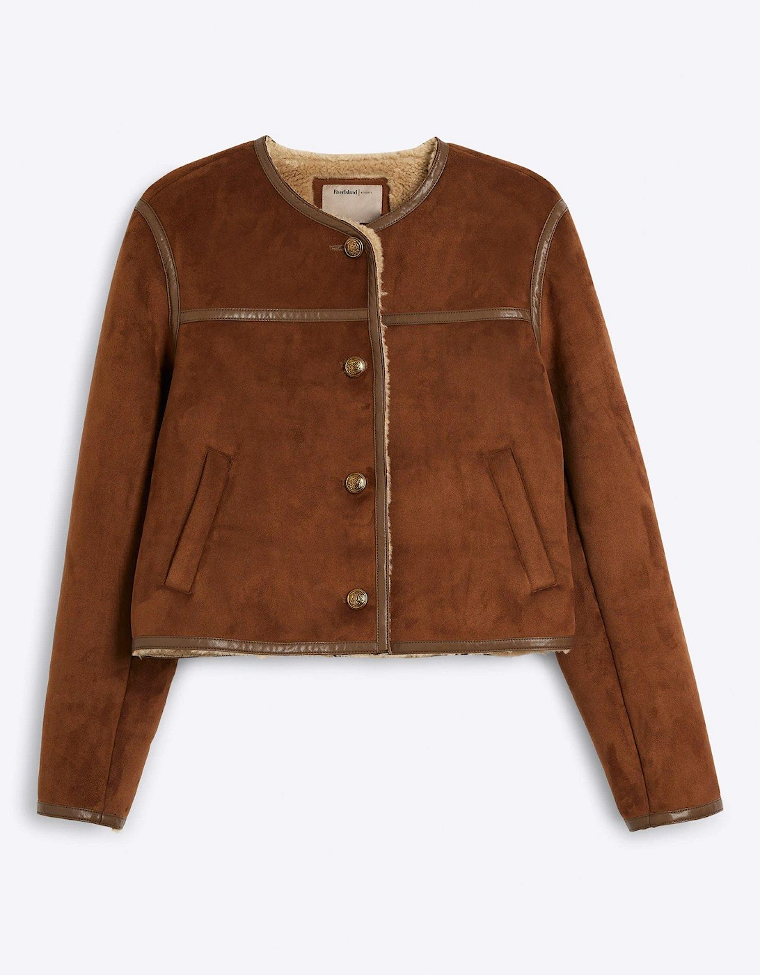 Shearling Trophy Jacket - Brown