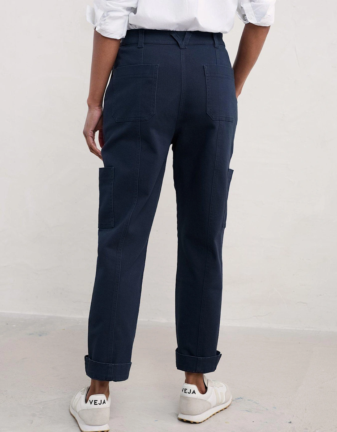 Tapered Ankle Grazers - Navy