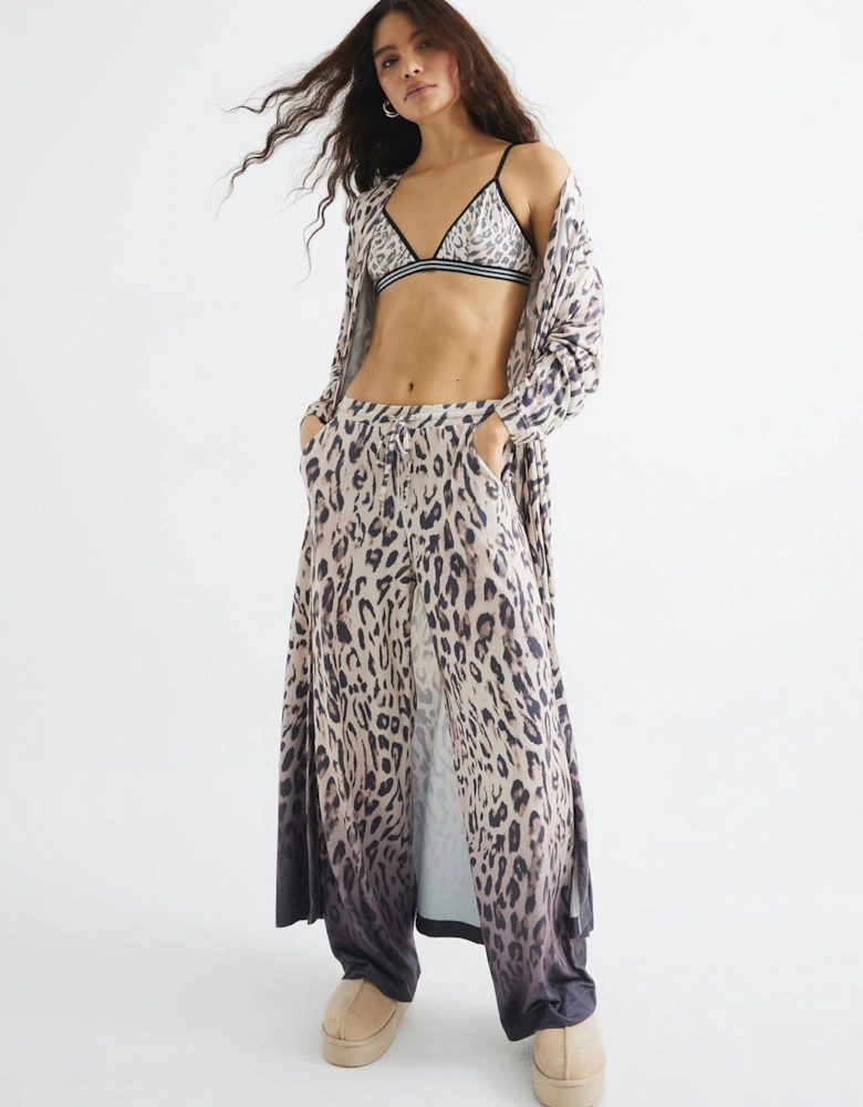 Animal Wide Leg Trouser - Multi Colour