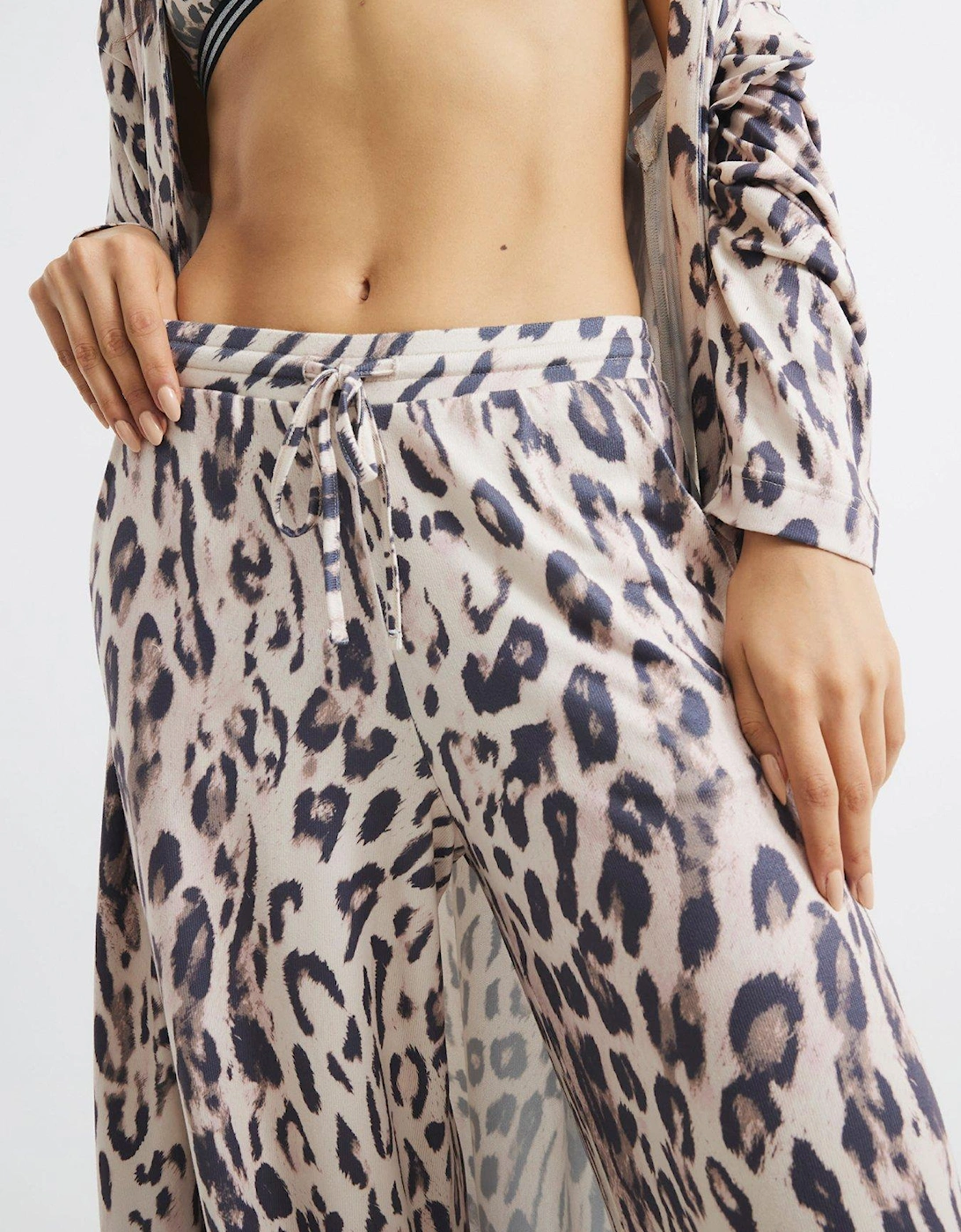 Animal Wide Leg Trouser - Multi Colour