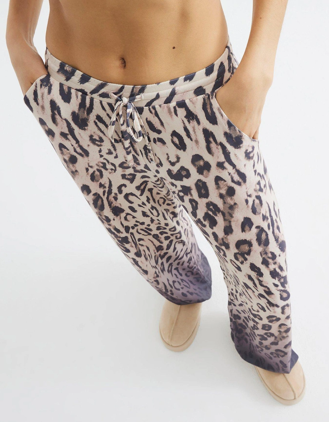 Animal Wide Leg Trouser - Multi Colour