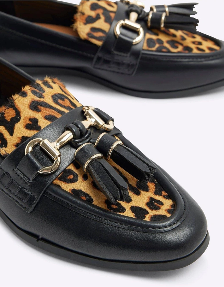 Tassel Snaffle Detail Loafer - Black