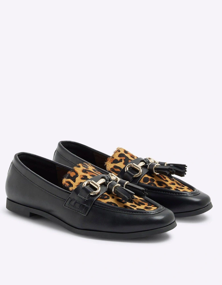 Tassel Snaffle Detail Loafer - Black