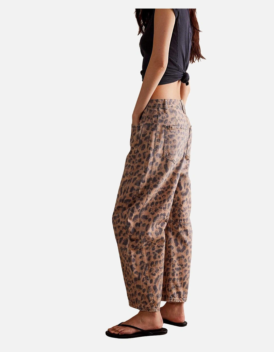 Good Luck Leopard Printed Trousers - Brown