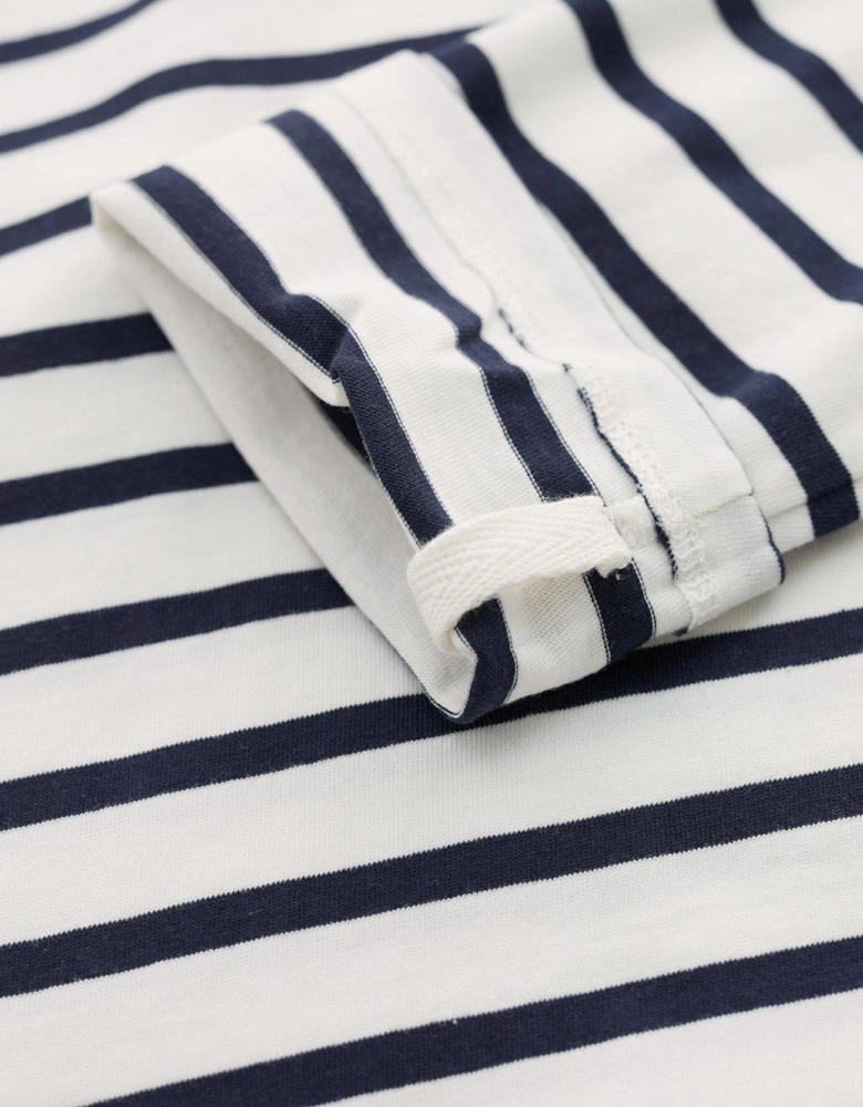 Cotton Striped Top - White