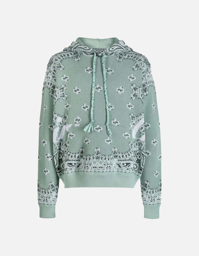 BANDANA KNIT HOODIE MINT