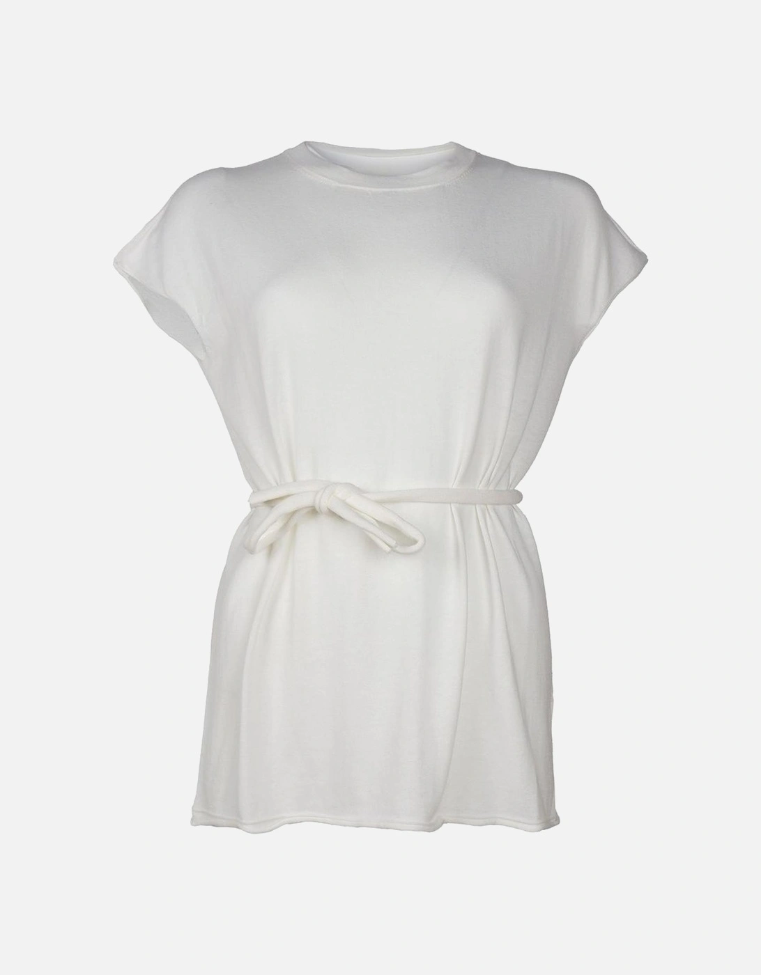 Cotton Kimono with Waist Tie Women - White Dresses, 3 of 2
