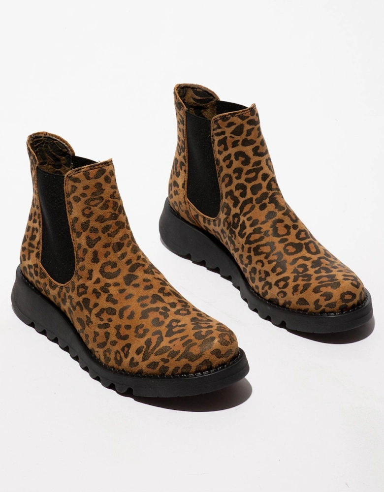 Cheetah Tan Ankle Boot