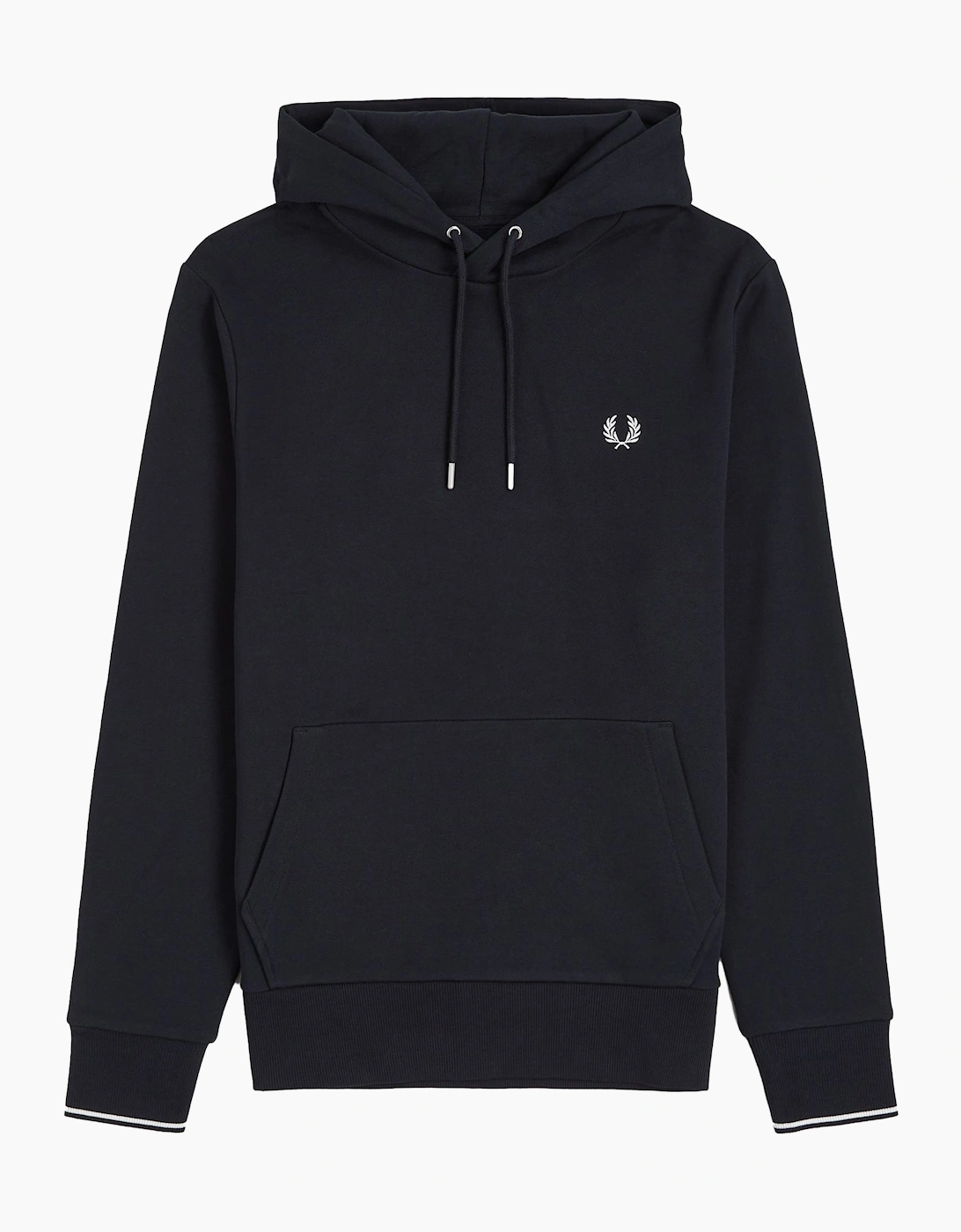 Men's Fred Perry Overhead Hooded Sweatshirt - Navy - Size: 36
