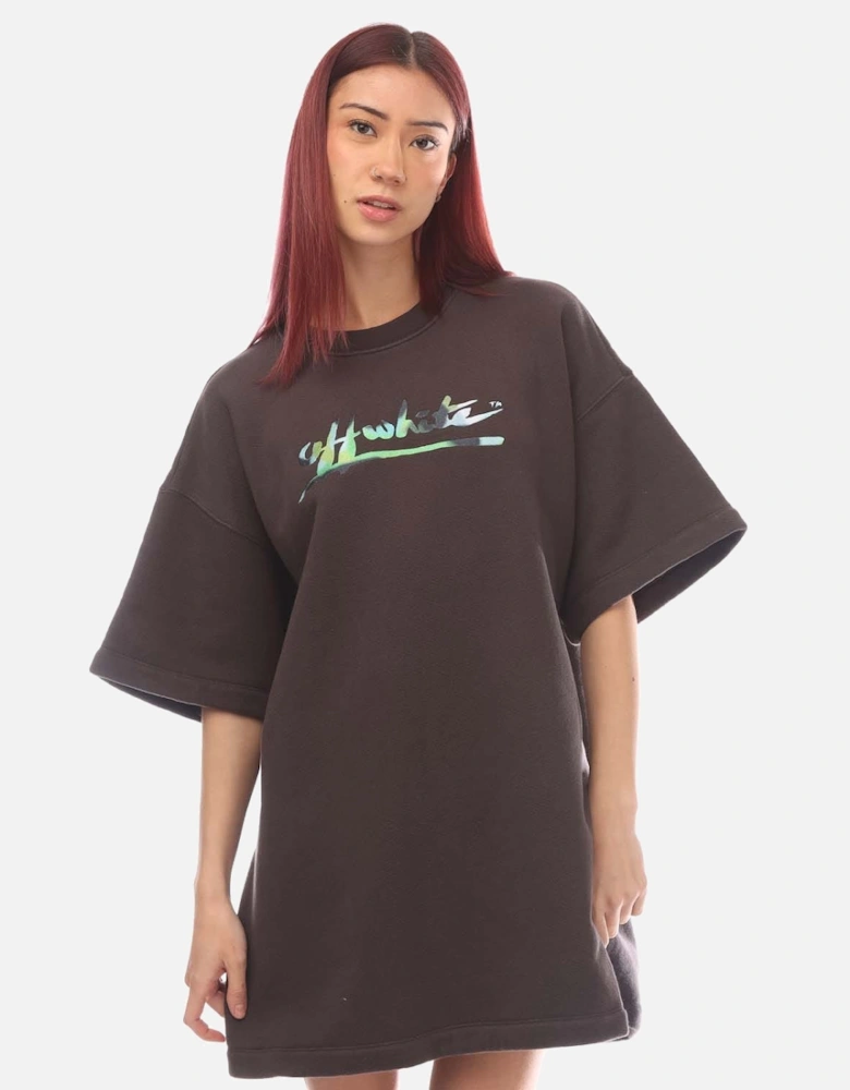 Ready Made Logo Snap T-Shirt Dress