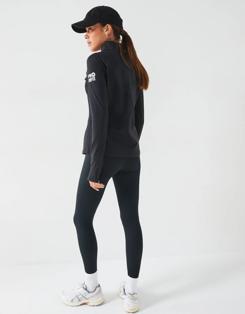 Women's Training Relentless 1/4 Zip - Black