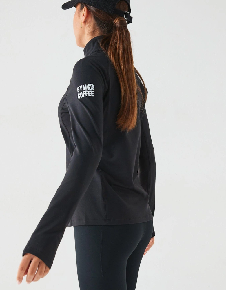 Women's Training Relentless 1/4 Zip - Black