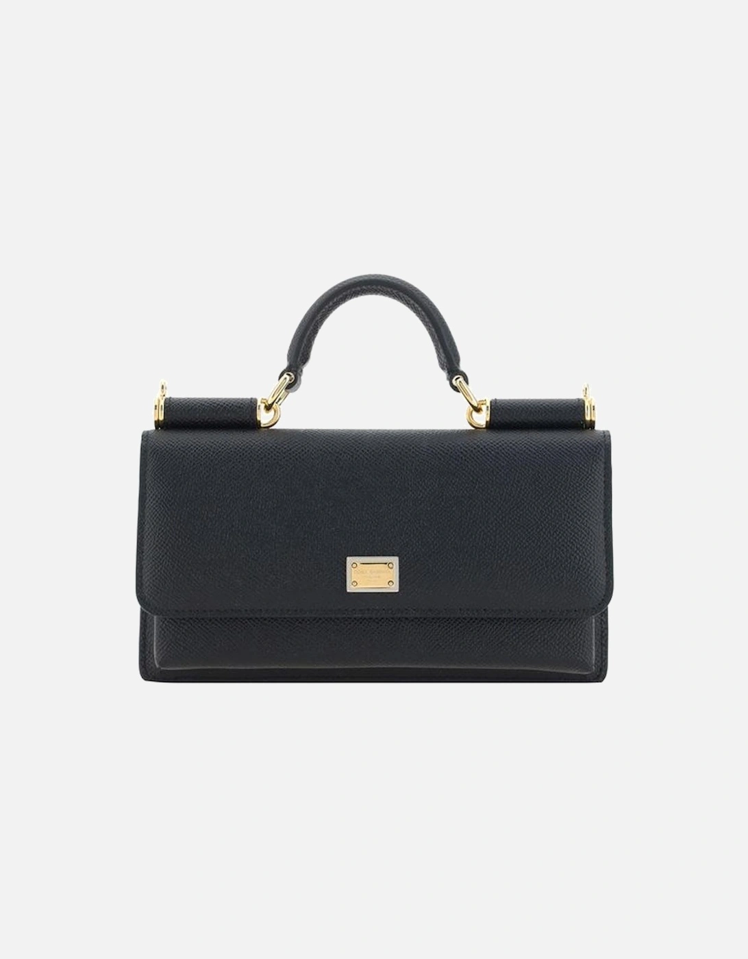 Calfskin Micro Sicily Shoulder Bag with Chain Strap Women - Black, 5 of 4