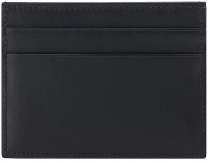 Calfskin Card Holder with Embossed Monogram Women - Black Wallets