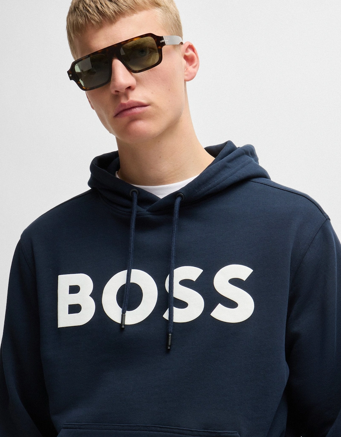 BOSS Orange Webasic_Hoody 404 Dk Blue