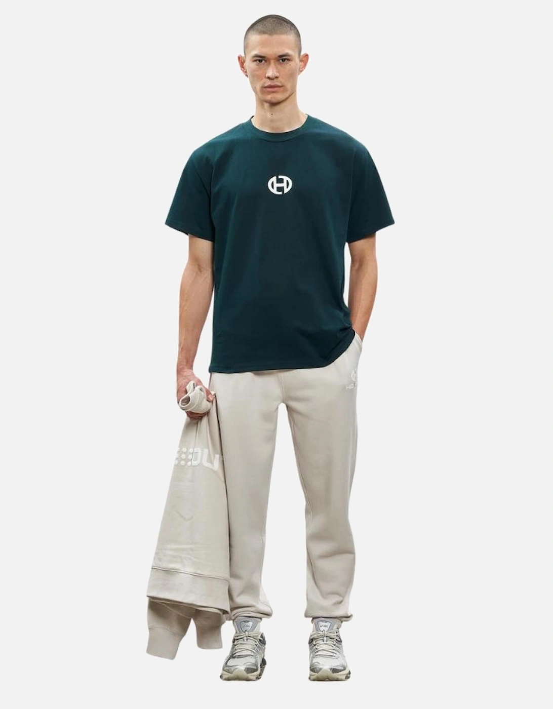 Oval Oversized Tee - Evergreen