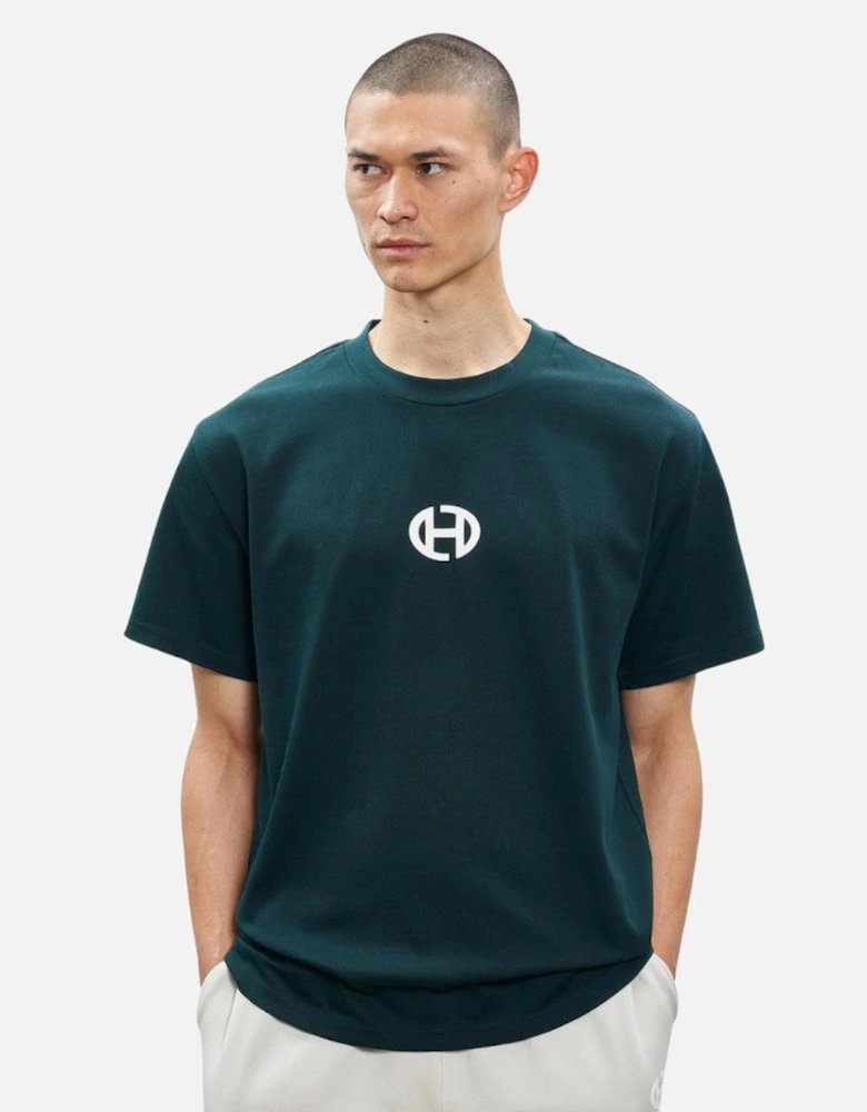 Oval Oversized Tee - Evergreen