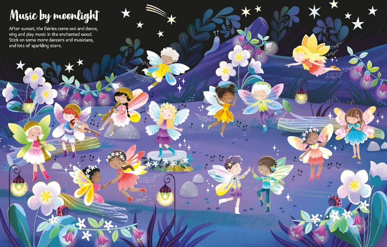 First Sticker Book Sparkly Fairies