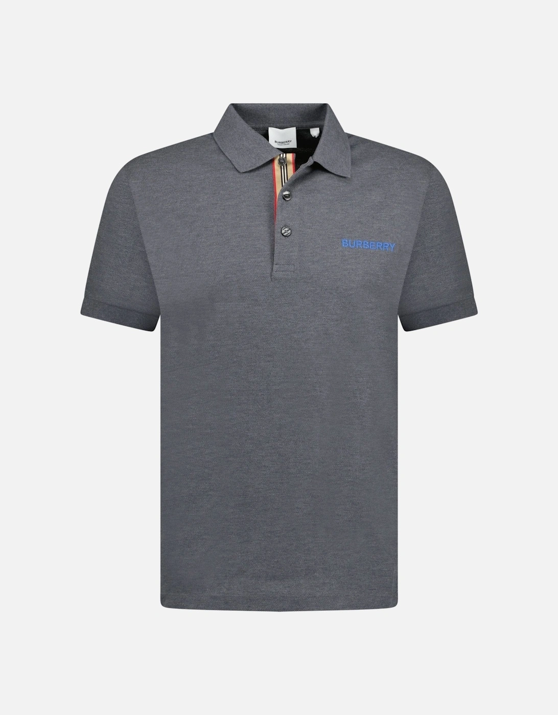 'Hartford' Embroidery Logo Check Polo Grey, 3 of 2