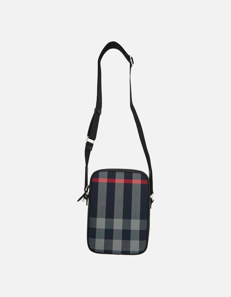 'Paddy' Check Messenger / Side Bag Navy