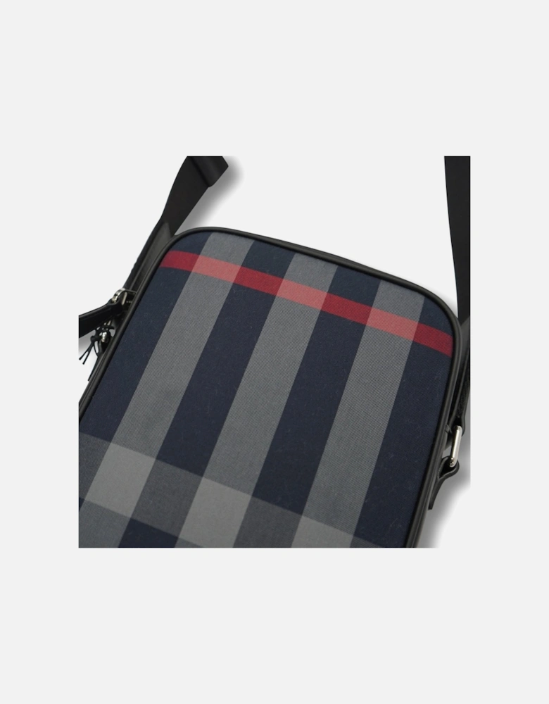 'Paddy' Check Messenger / Side Bag Navy