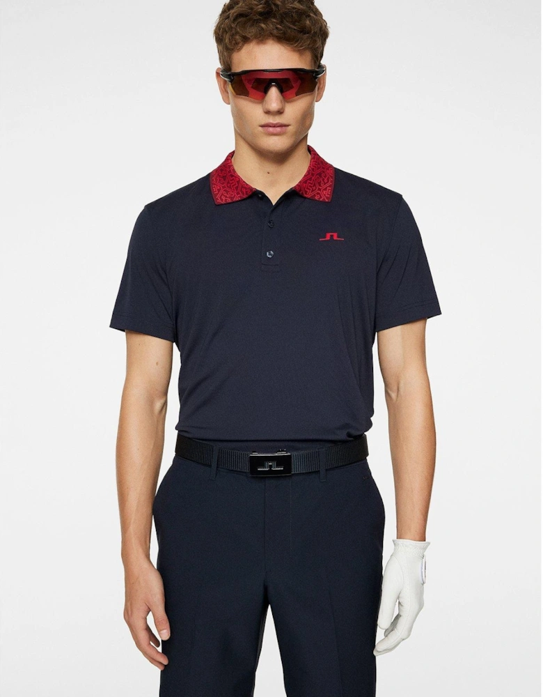 Mens Golf Glen Regular Fit Polo - Navy