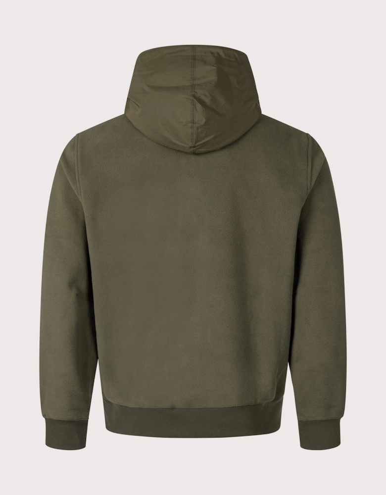 Brushed Fleece Hybrid Hooded Jacket