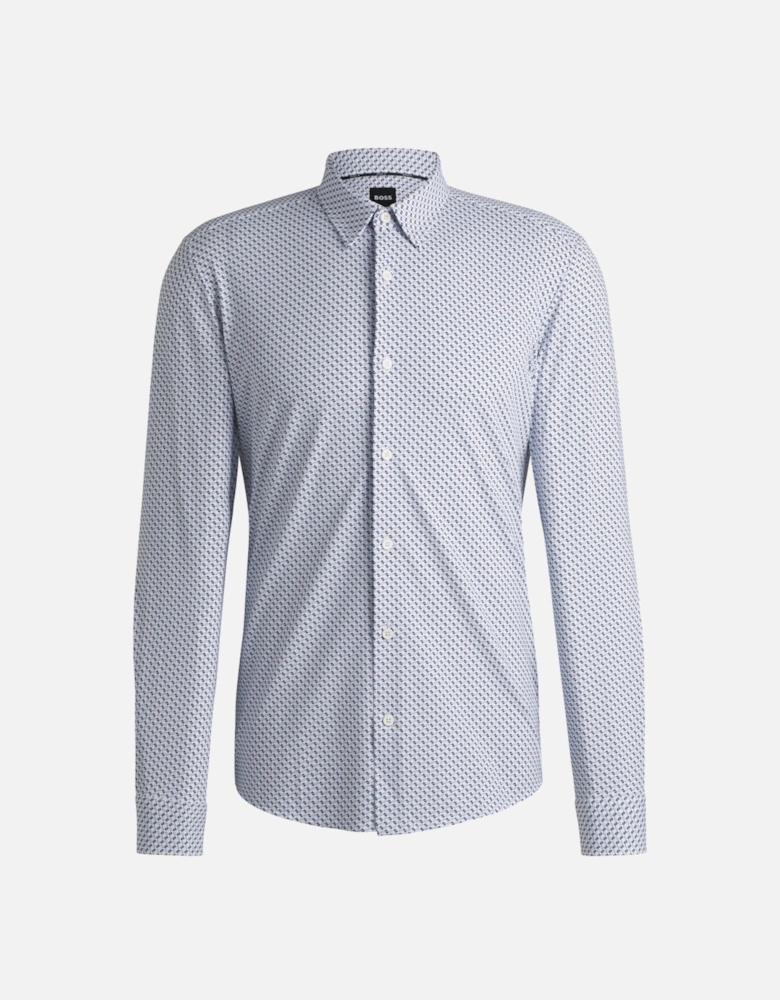 BOSS Black P-ROAN-kent-C1-233 Shirt 451 Light Pastel Blue