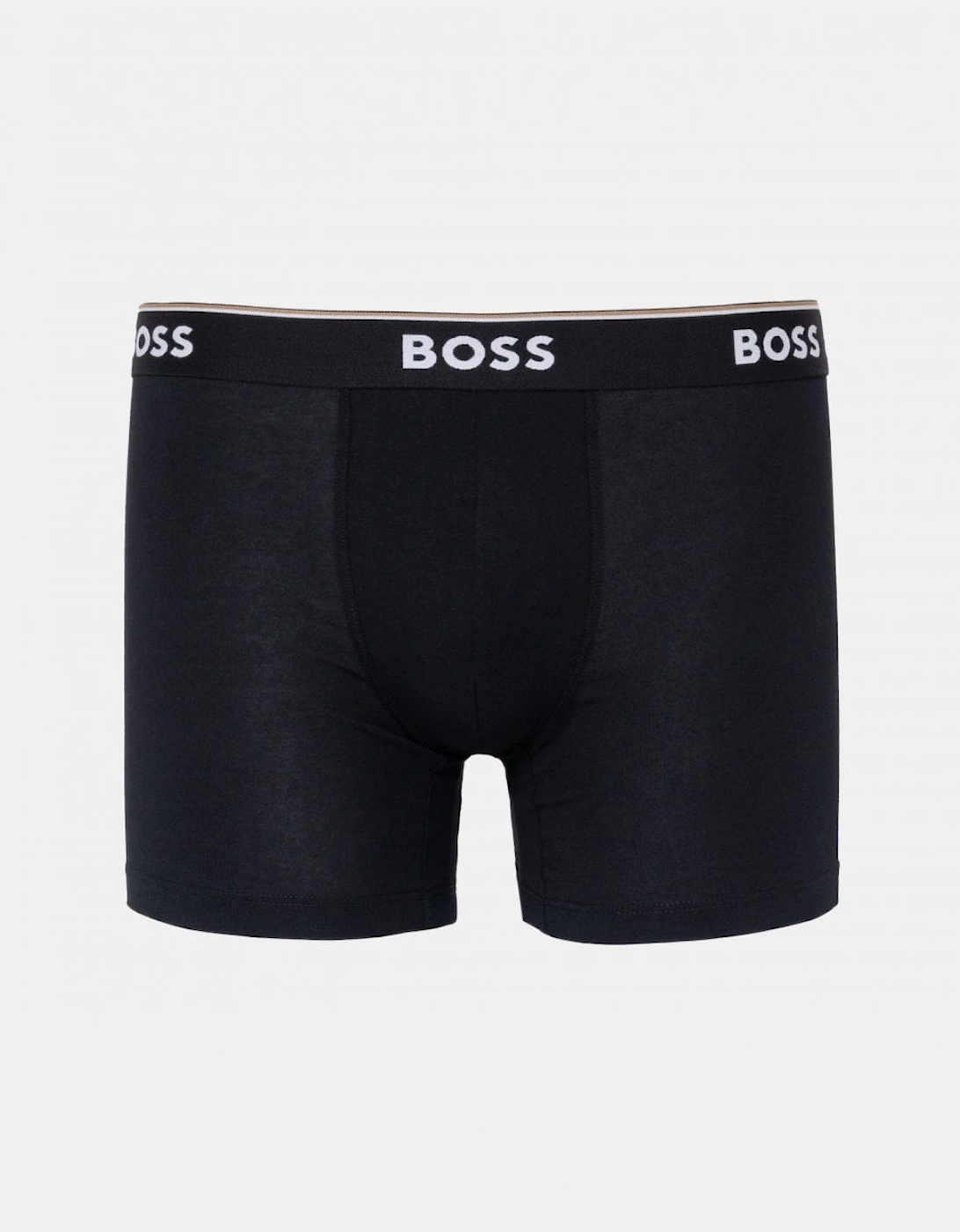 BOSS Orange Power Three Pack Mens Stretch Cotton Boxer Briefs With Logos NOS