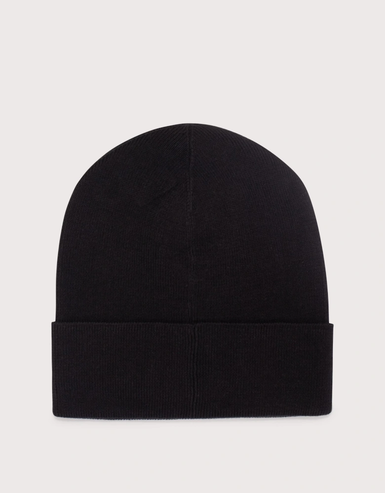 Rib Knit Cotton Beanie