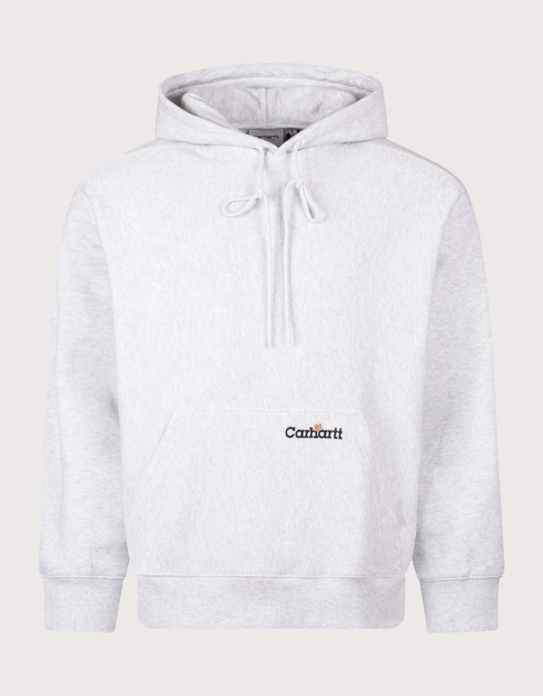 Relaxed Fit Label Script Hoodie