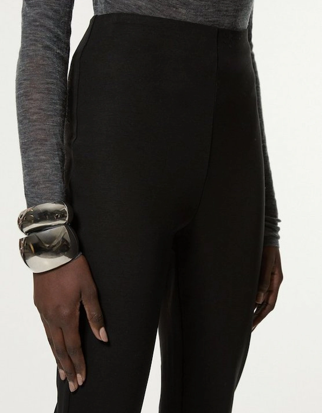 Luxe Ponte Jersey Flared Leggings