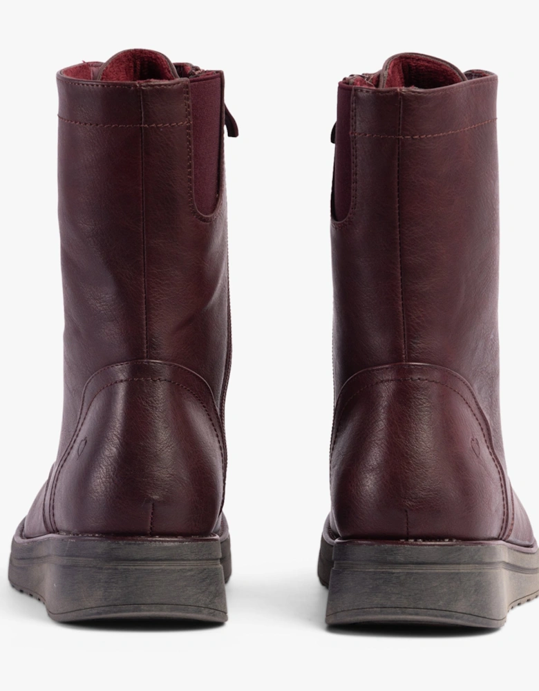 MARTINA4 Womens Ankle Boots Burgundy