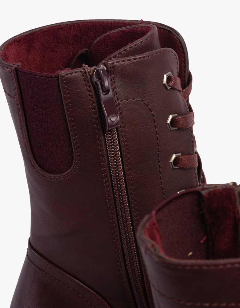 MARTINA4 Womens Ankle Boots Burgundy