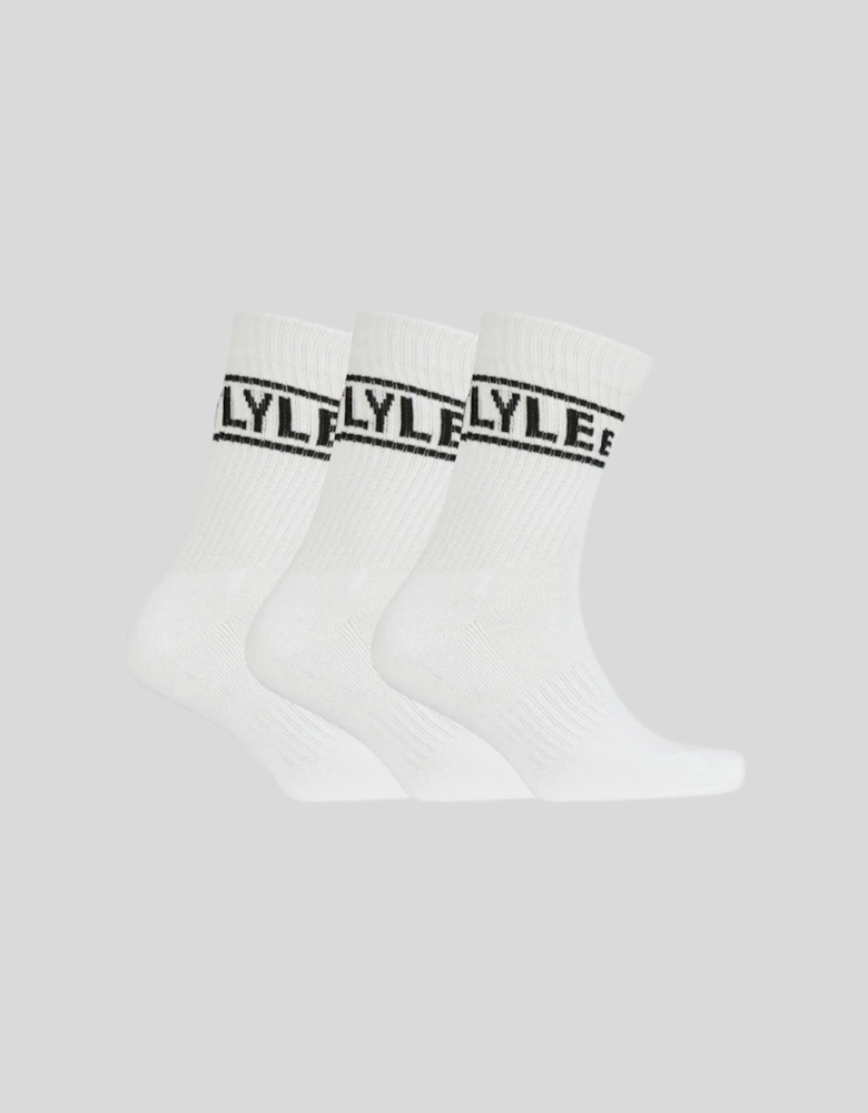 3 Pack Logo Sports Socks