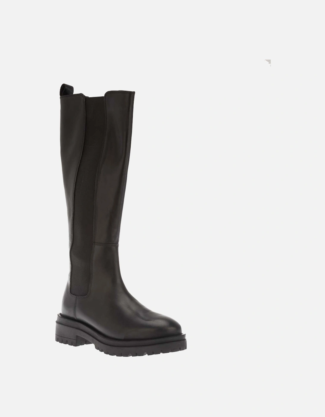 Tenley Elasticated Leather Knee-High Boots