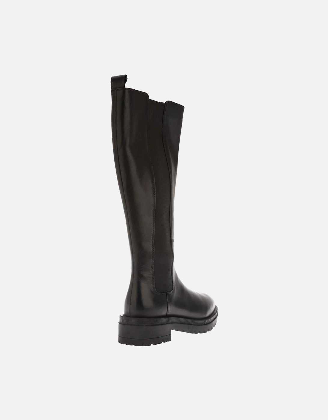 Tenley Elasticated Leather Knee-High Boots