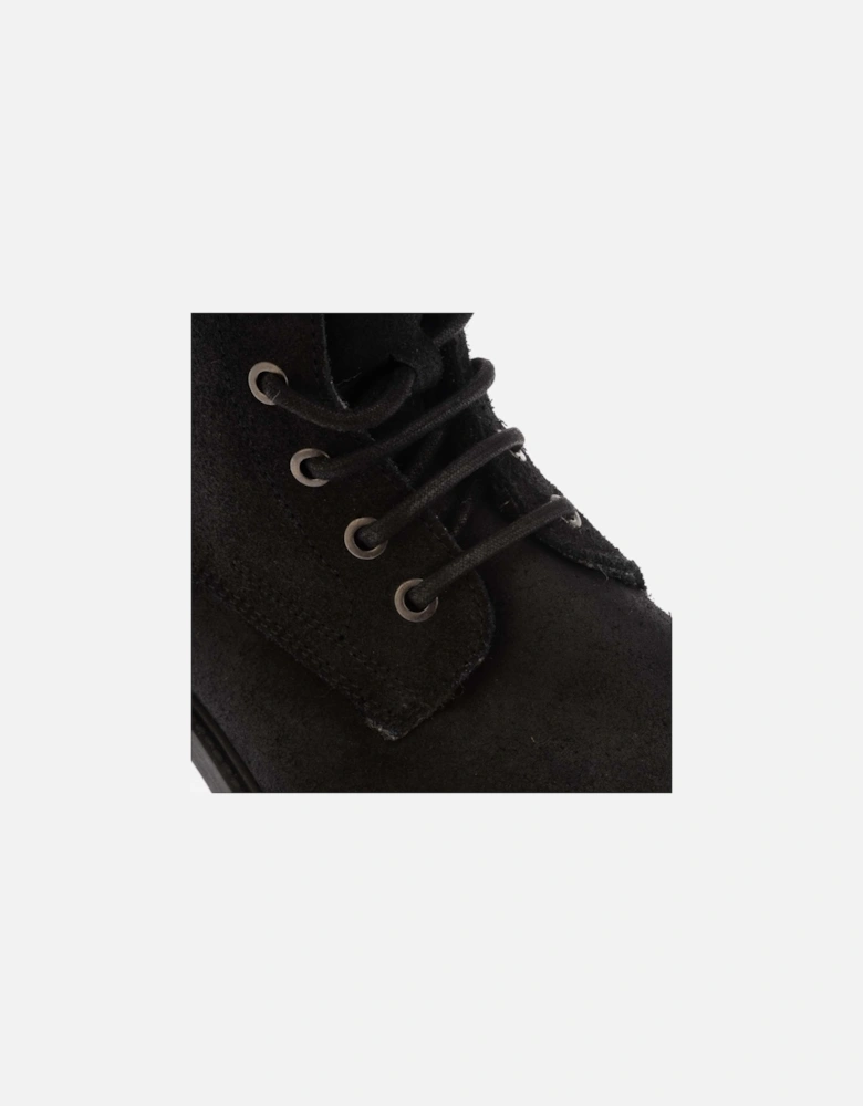 Card Flat Ankle Boots