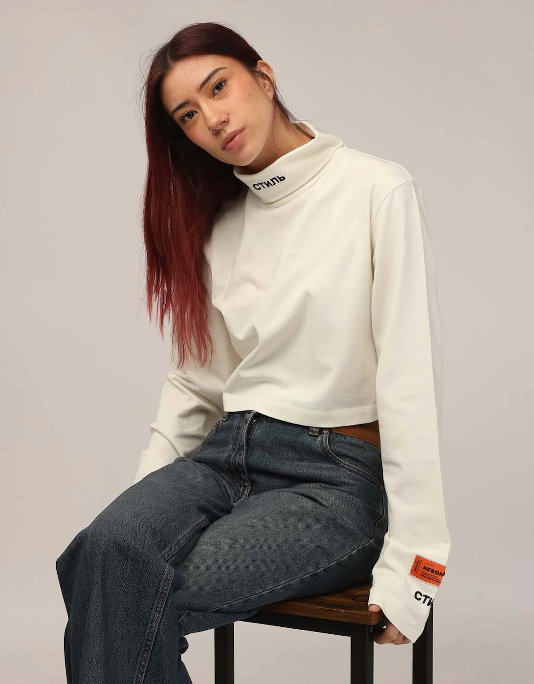 CTNMB Cropped Rollneck T-Shirt